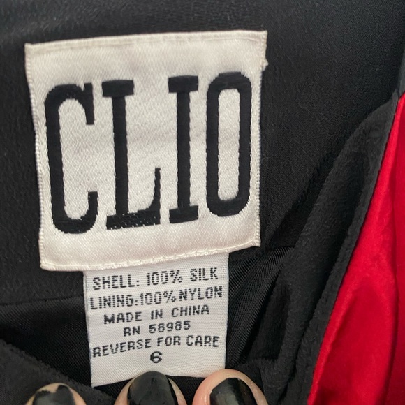 Clio silk silky A-line dress very cute salsa going out dress our dress up dress - Picture 3 of 4